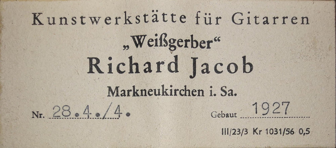 Richard Jacob Weissgerber -  1927