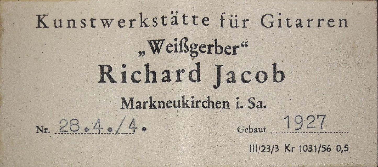 Richard Jacob Weissgerber -  1927