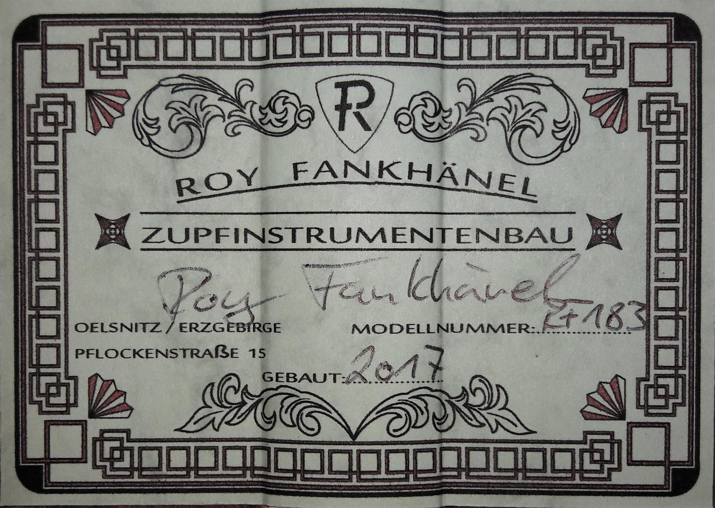 Roy Fankhänel - Special Edition 2017