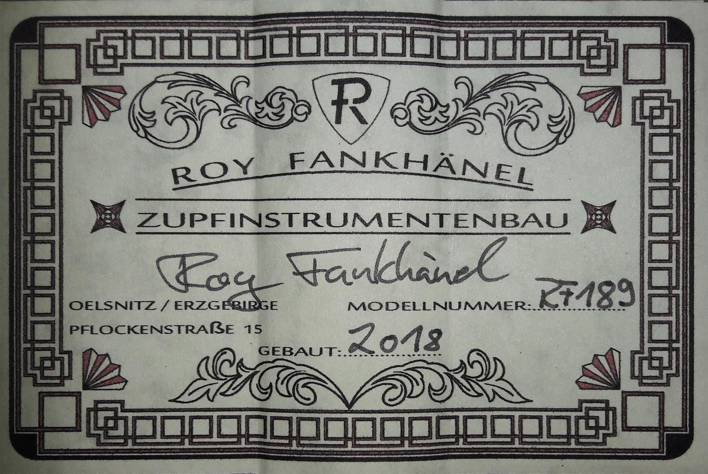 Roy Fankhänel - Special Edition 2018 CF
