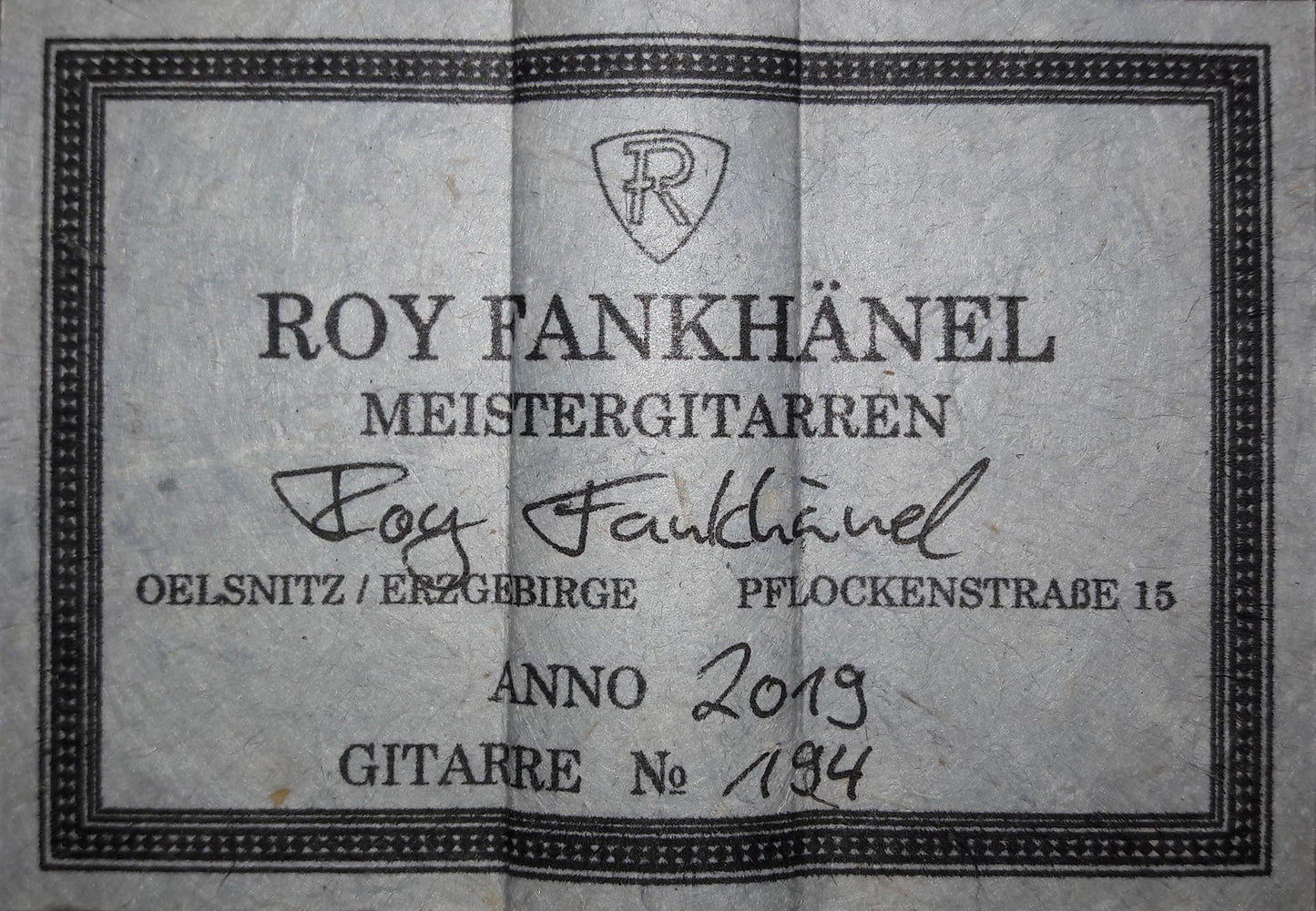Roy Fankhänel - 2019 RF 194