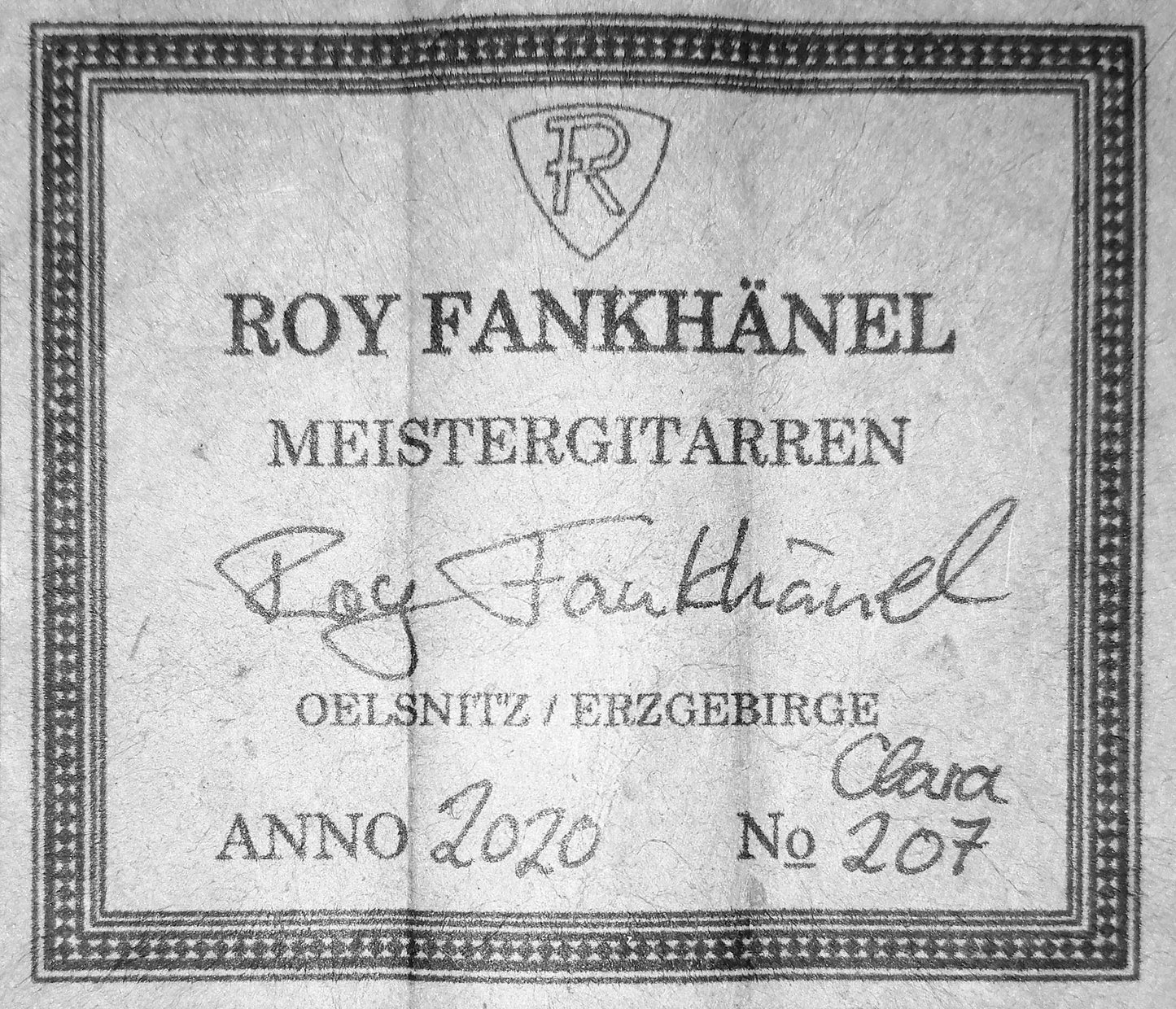 Roy Fankhänel - 2020 Clara