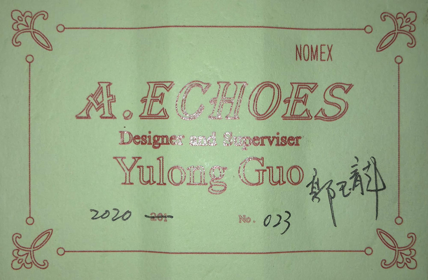 Yulong Guo - 2020 A. Echoes