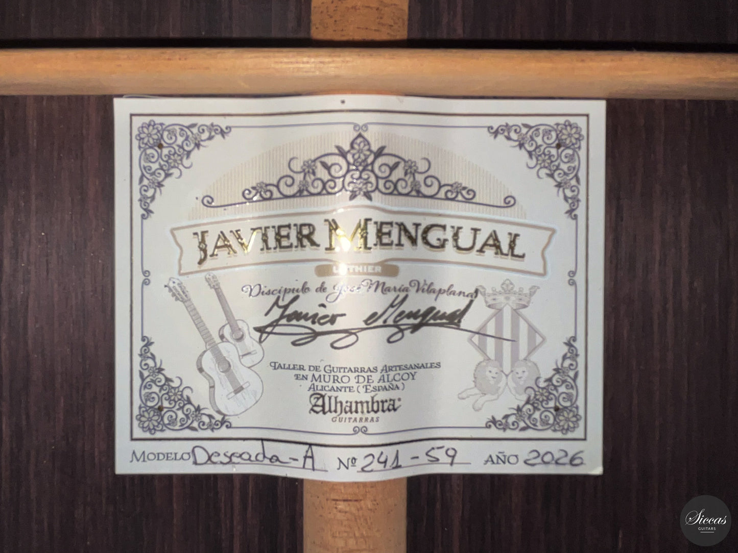 Alhambra - 2026 Javier Mengual Deseada Spruce No. 59