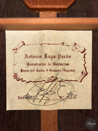 Antonio Raya Pardo - 2001 No. 750