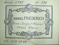 Daniel Friederich - 1985