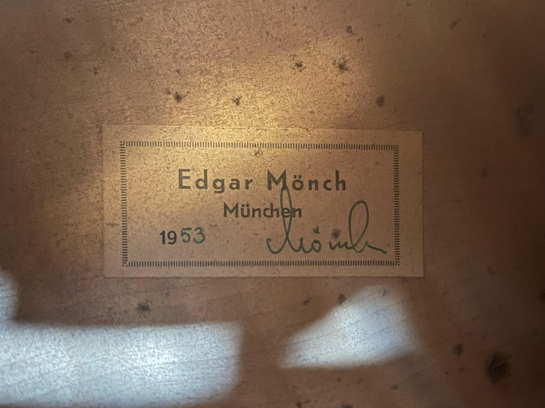 Edgar Mönch - 1953 Jazz Guitar - Certificate