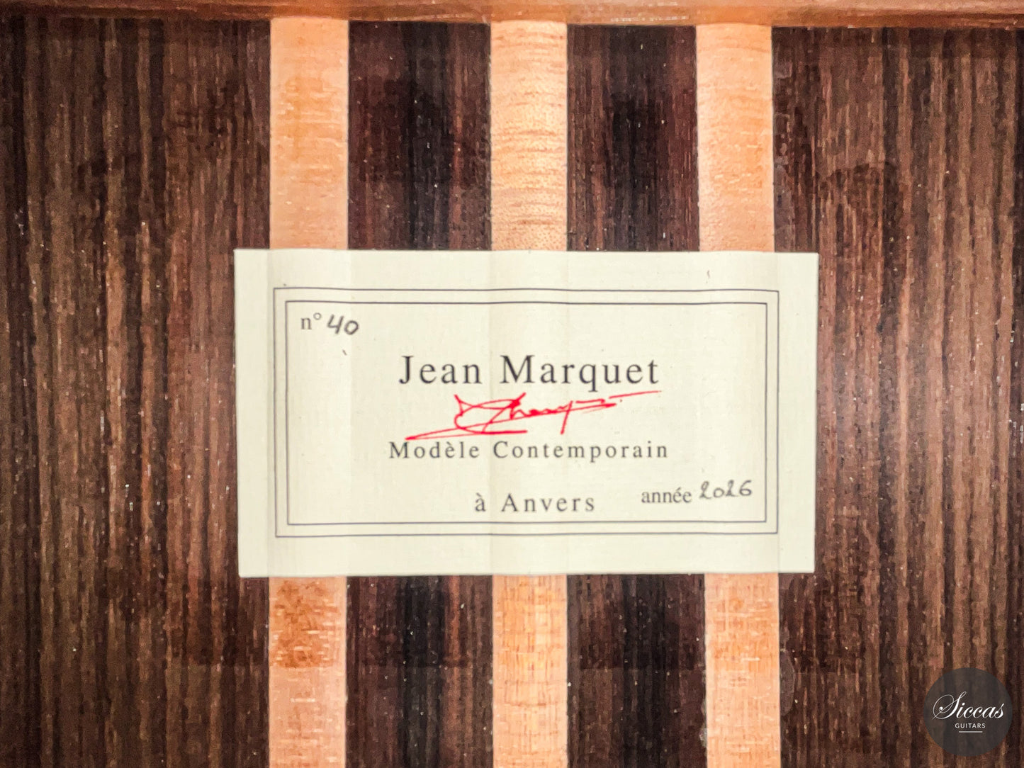 Jean Marquet - 2026 No. 40 Modèle Contemporain