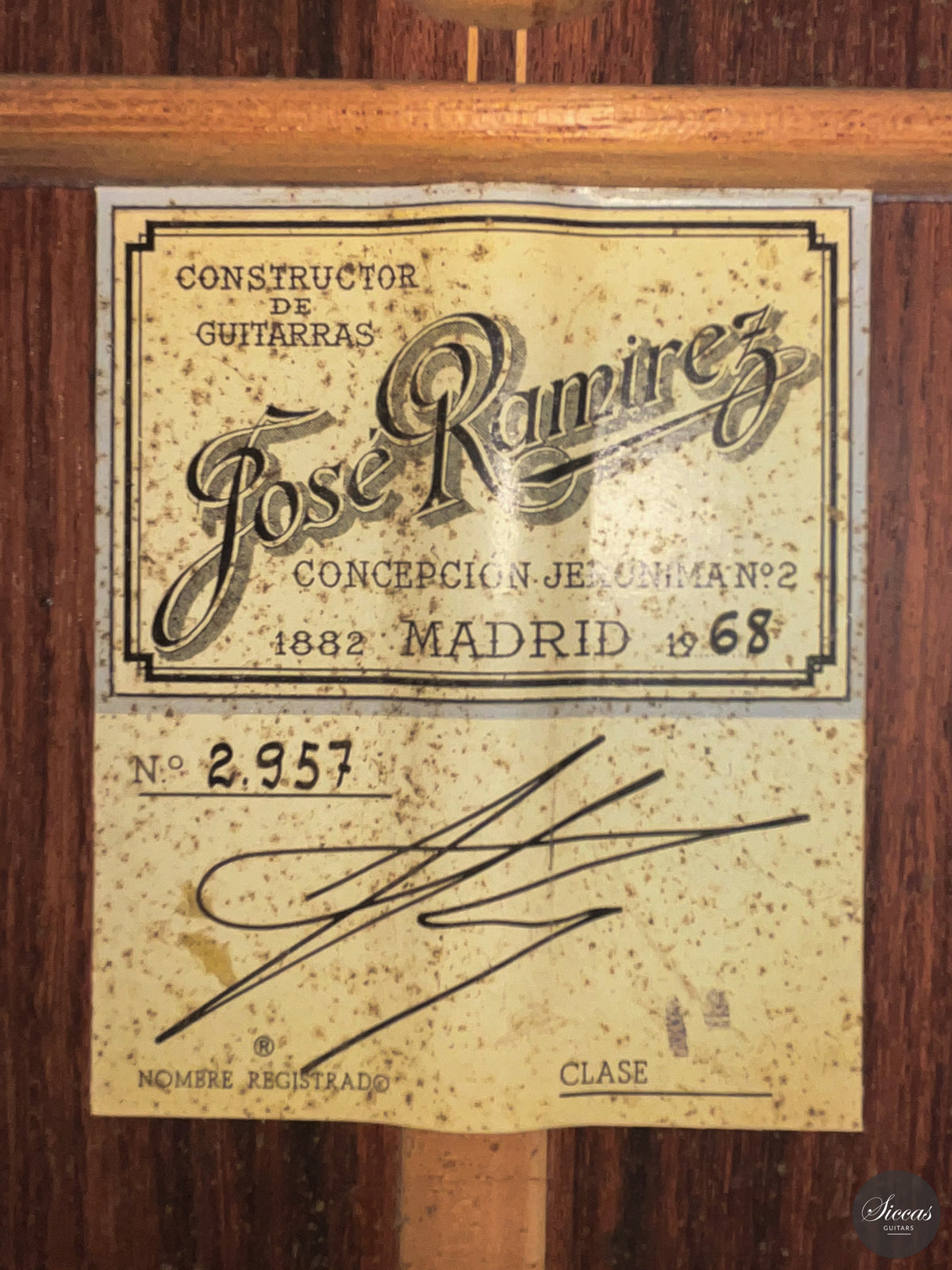 Jose Ramirez - 1968 "MT" Mariano Tezanos No. 2957