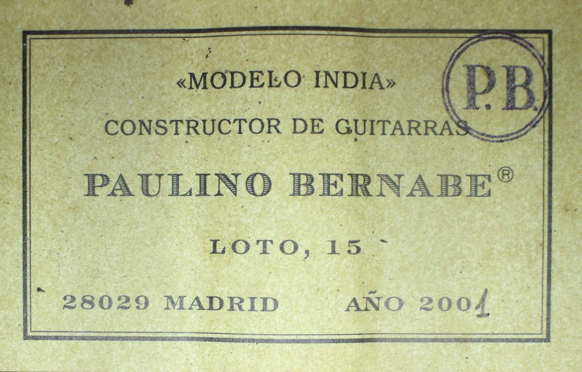 Paulino Bernabé - 2001