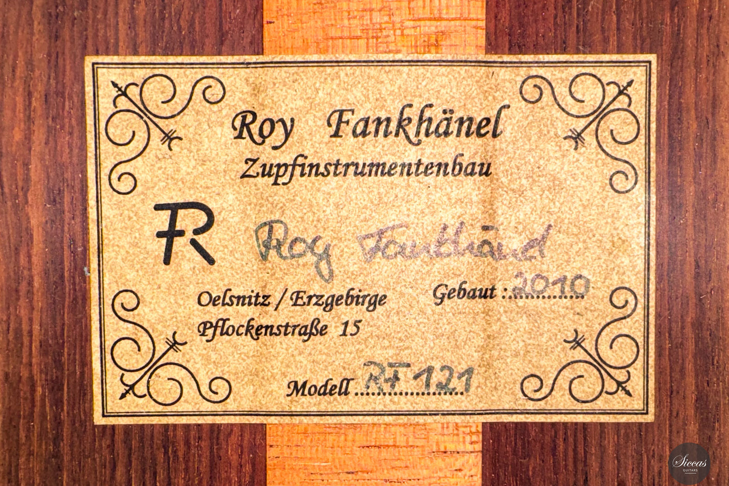Roy Fankhänel 2010 Masterpiece - No. RF121