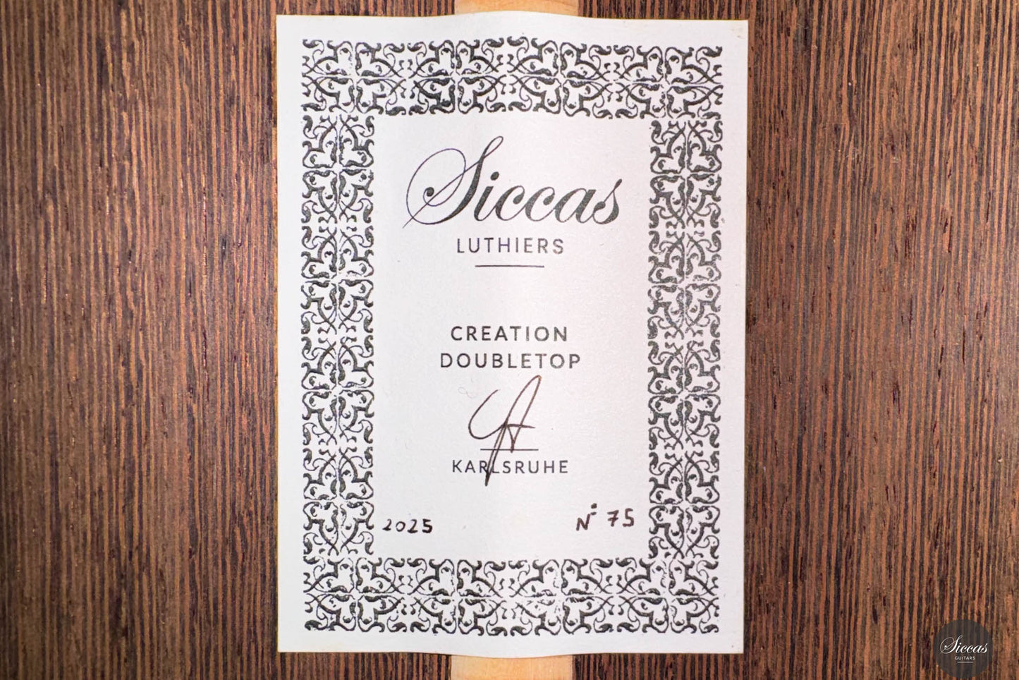 Siccas Luthiers - Creation Doubletop Triptych