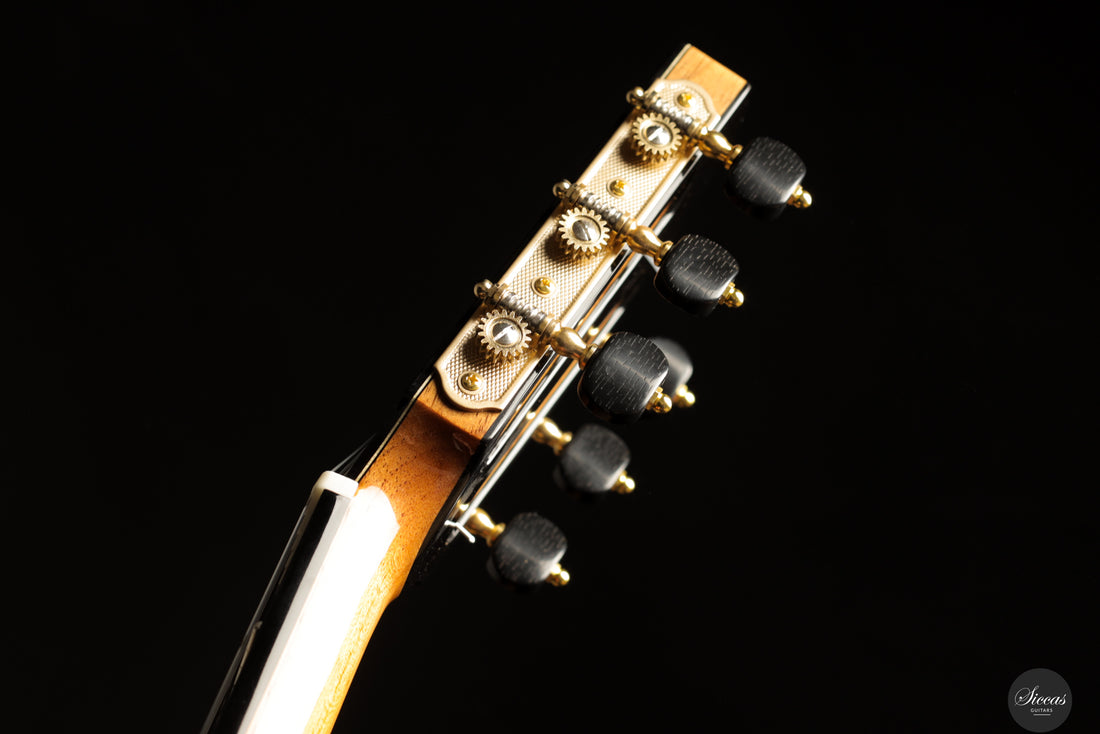 Siccas Luthiers - Creation Doubletop Cedar 63 cm - Neck and tuner