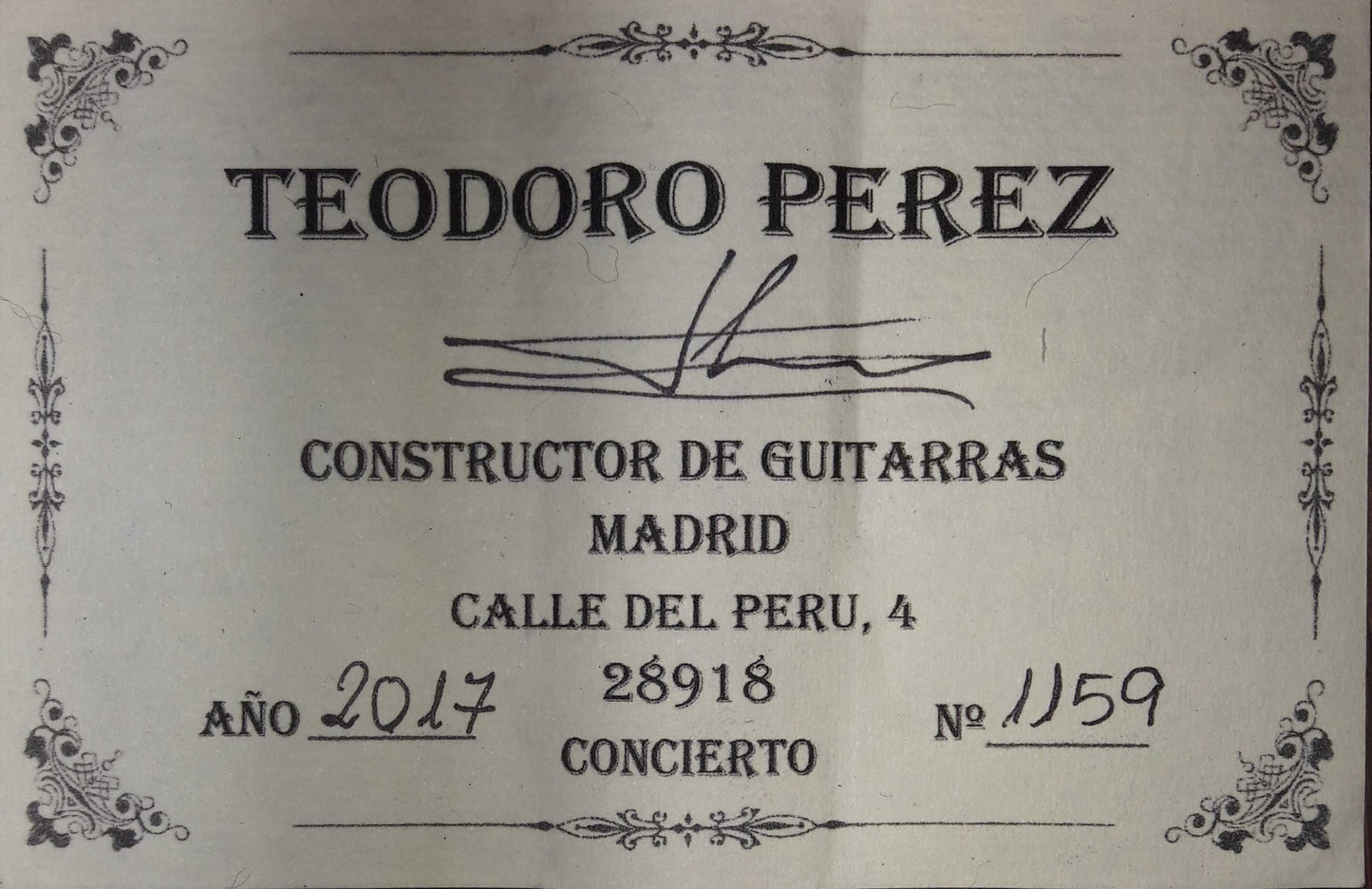 Teodoro Pérez  - Concierto 2017