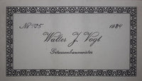 Walter Vogt - 1984