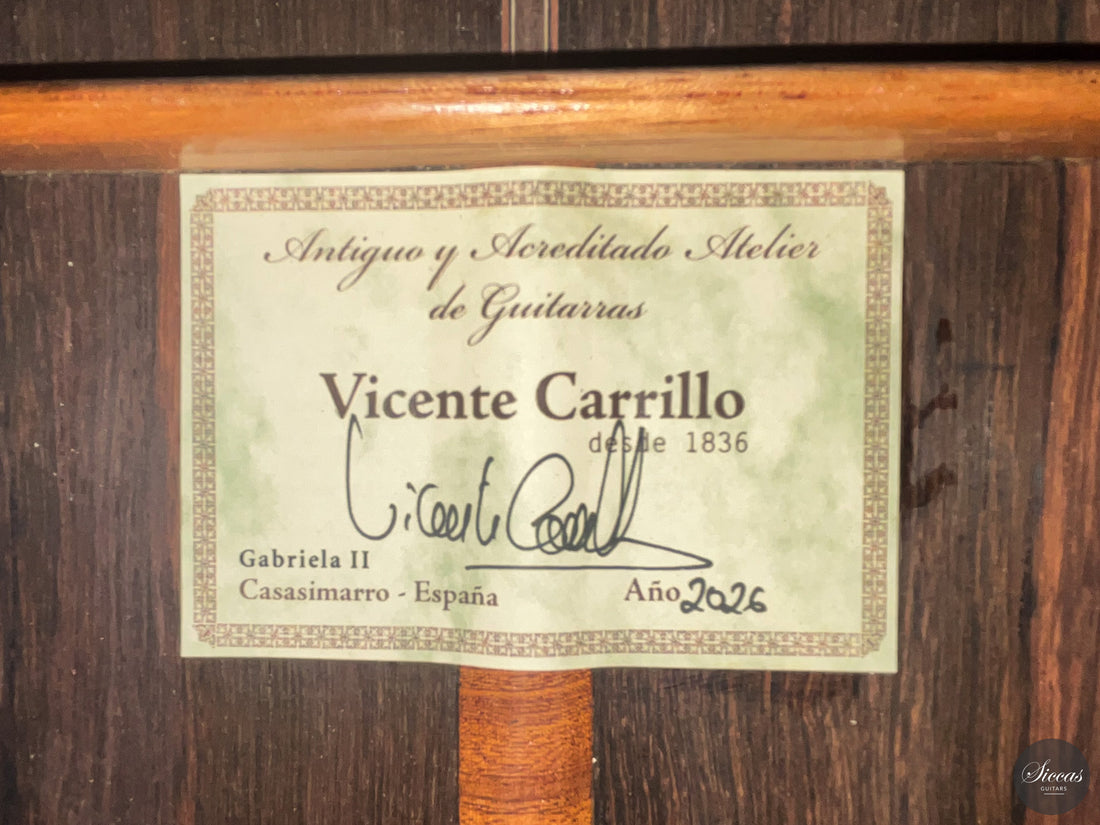 Vicente Carrillo - 2026 Gabriela II - Cedar 63 cm