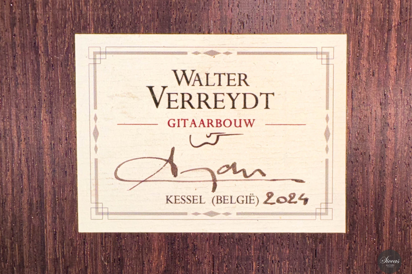 Walter Verreydt - 2024 Cedar "Friederich"